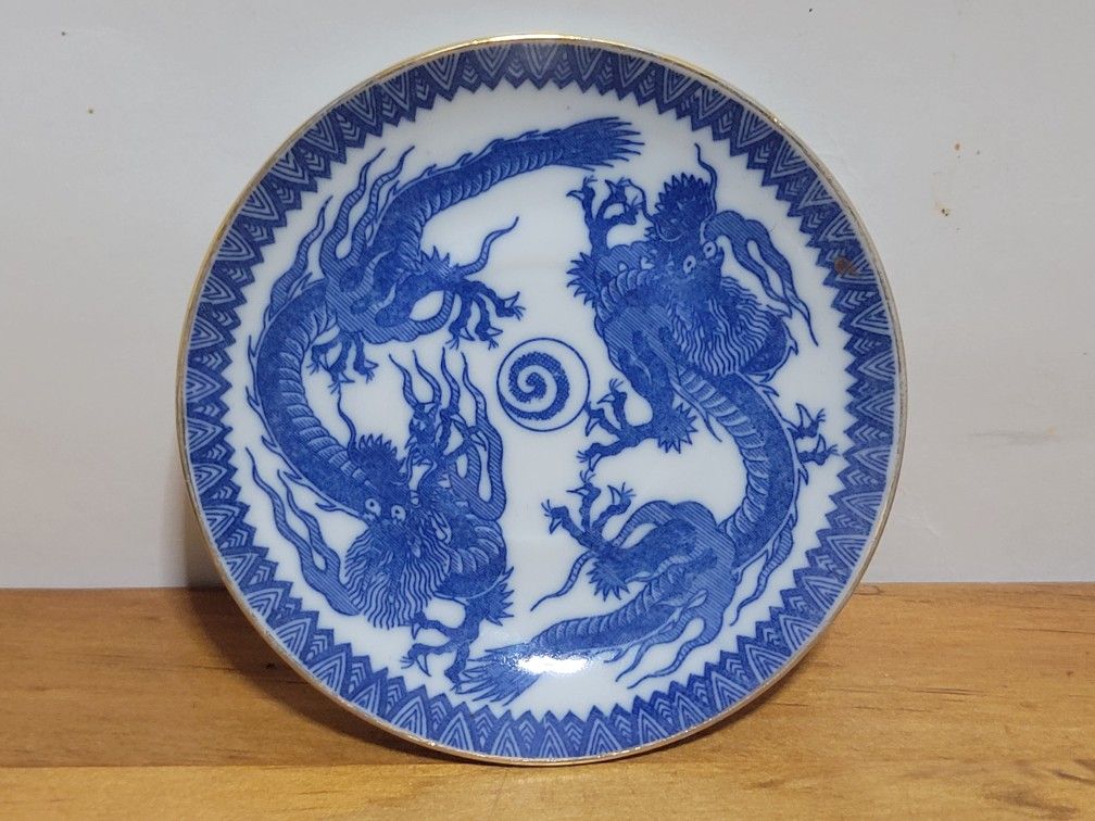 Antique dragon bone China small plate.  Beautiful .see pictures for measurements 