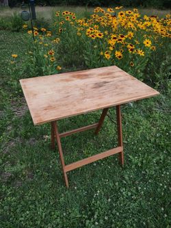 Foldable Wooden Drawing Table (needs repair)