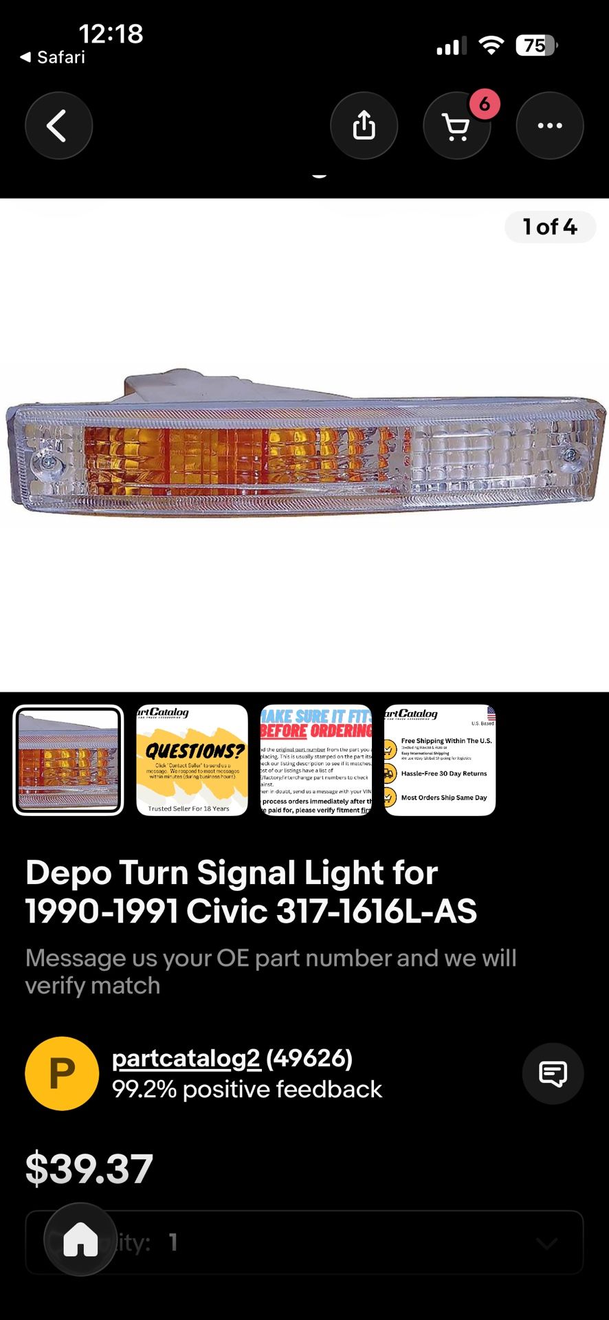 Depo Turn Signal Lights For Honda Civic 
