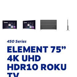 USED- 75 inch Roku HD TV