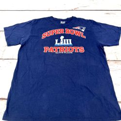 New England Patriots NFL Football Team  Super Bowl Shirt Mens XL  Blue Graphic             Tags : Sport team jerseys clothing adult active outdoor des