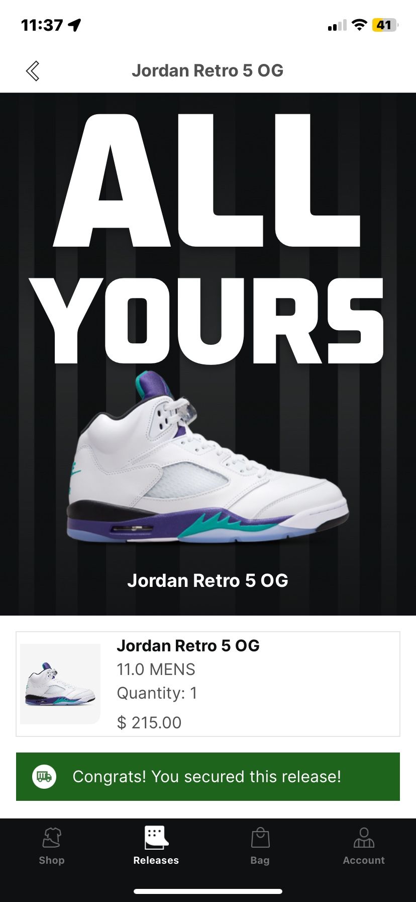 Jordan 5 Grapes