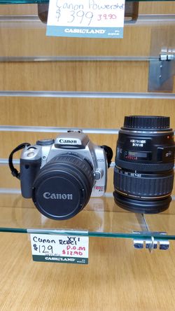 Canon rebel xti with extra lens