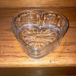 Glass Heart Container