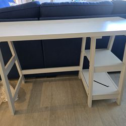 White Desk with Storage Shelves - Modern Study

/ Office Desk