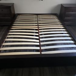 Bed Frame With Cabinets 