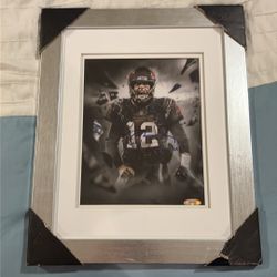 TOM BRADY SIGNED AUTO 8x10 PHOTO FRAMED TRI-STAR COA 100% LEGIT