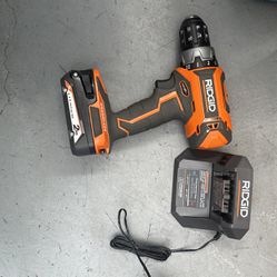 Rigid Drill With Battery And Charger 