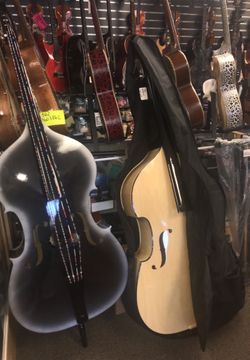 HAND CRAFTED DOUBLE BASS. MANY STYLES AND COLORS.
