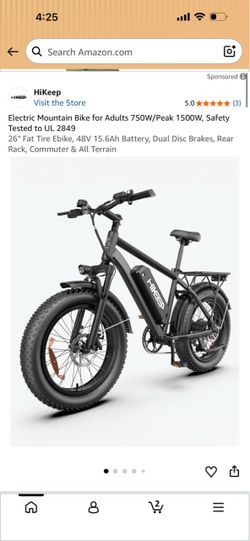 Electric Mountain Bike for Adults 750W/Peak 1500W