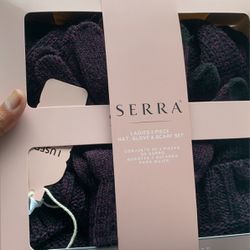 New Serra  Ladies 3 Piece Hat Gloves And Scranton Set