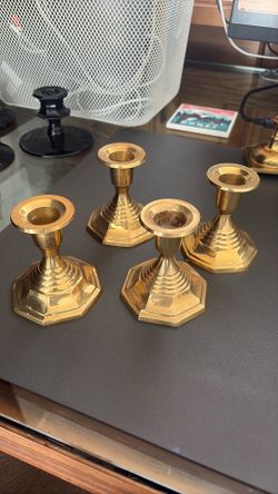 Brass candle holders