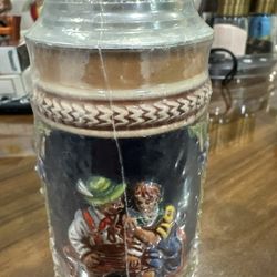 Gerz German Beer Stein .With Metal Lid