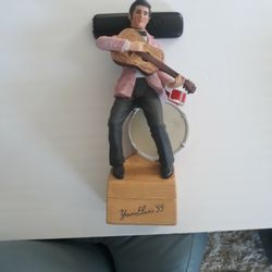 Elvis Presley Whiskey Bottle And Music Box(empty)