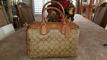 Genuine Coach Handbag -  Emmett Satchel Handbag Signature Canvas 