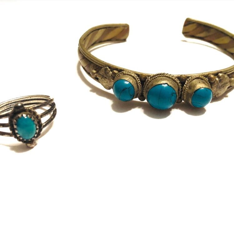 Turquoise Ring and Cuff Bundle
