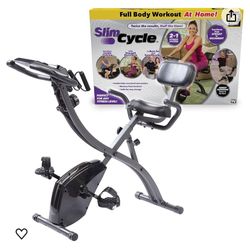 Slim Cycle Foldable Stationary Bicycle 