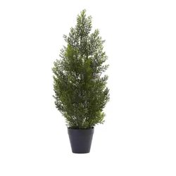 Indoor and Outdoor 2 ft. Artificial Mini Cedar Pine Tree