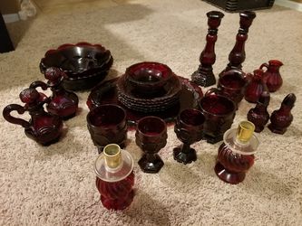 Avon Red Dining Set