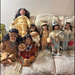Set Of Porcelain Dolls