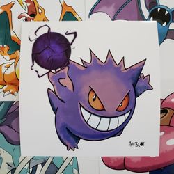 Gengar Pokemon Art Print
