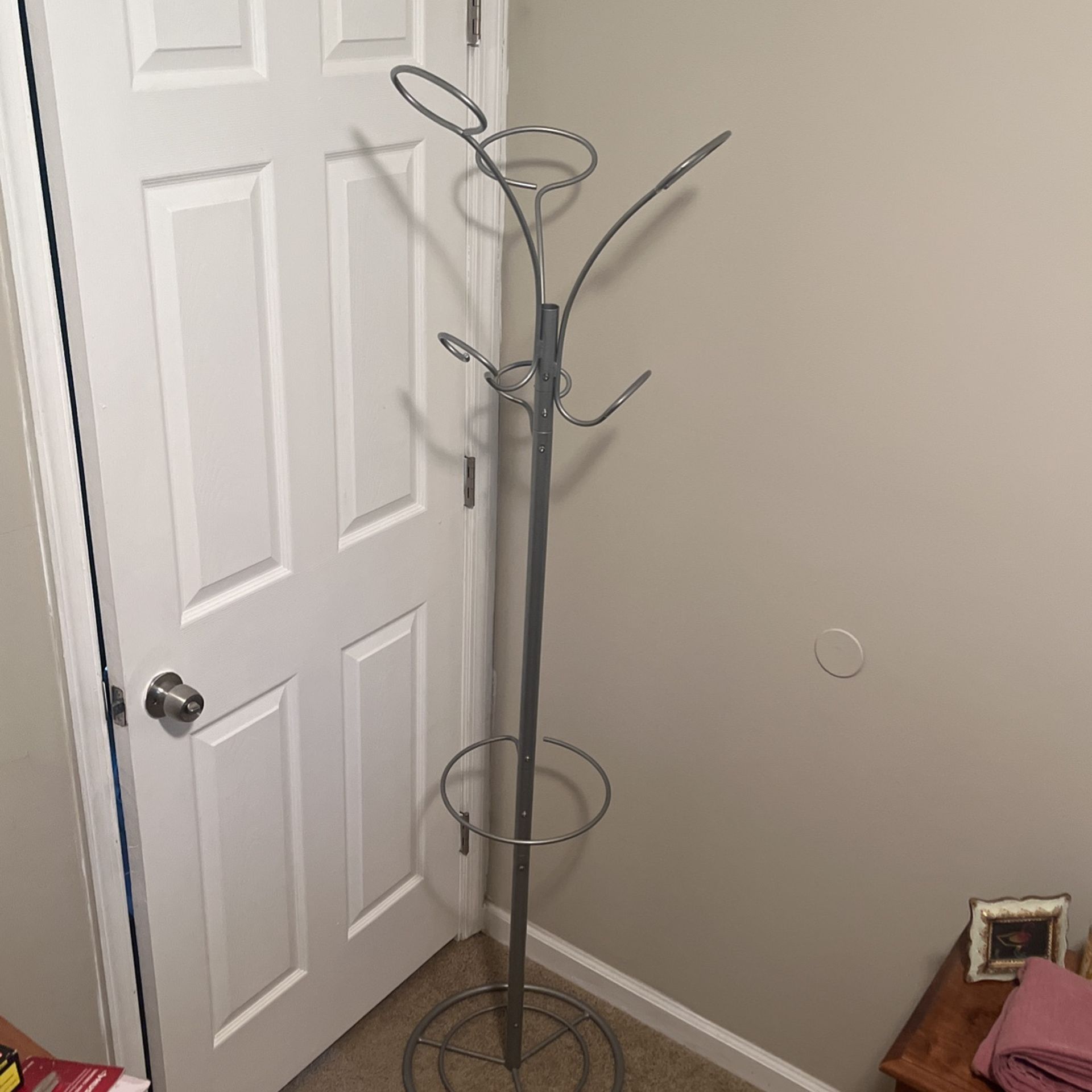 Silver Coat Rack