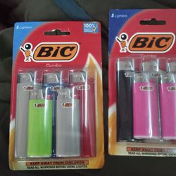 5 Pack Bic Lighters New Unopened 