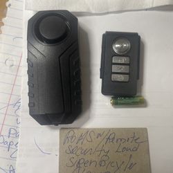 Loud Bike Remote Security Alarm 