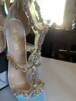 Bejeweled Strappy High Heel