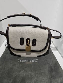 Tom Ford Canvas and Leather Crossbody Bag