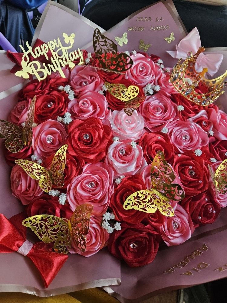Ramo De Rosas Eternas .... El Regalo Perfecto