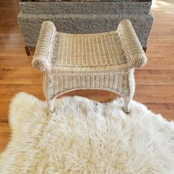 PIER 1- JAMAICA IMPORTS Wicker Vanity Stool