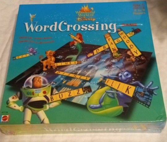 Disney Word Crossing Board Game New