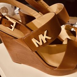 Michael Kors Brown Leather Shoes 