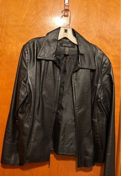 New York & Company Black Leather Jacket XL