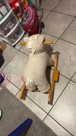 Pottery Barn rocking sheep