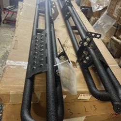 2019 - 2023 Dodge Ram Crew Cab Off-road Black Textured Running Boards 4 Puertas Completas (new Body)  Auto Parts