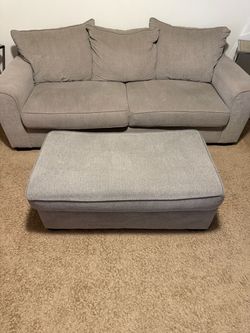 Like New Couch with Ottoman $100