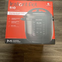 Instant-Pot RIO Chef Series 6 Qt Pressure Cooker & Multi Cooker 112-2000-01 -NEW