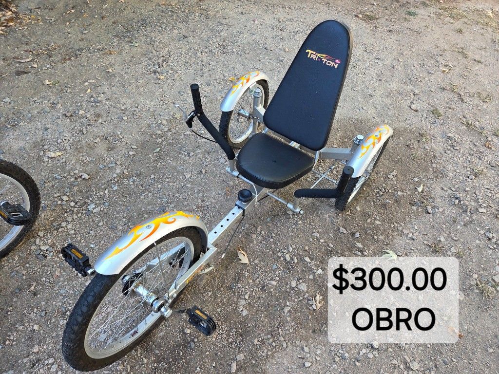 Mobo Triton Pro Silver Tricycle For Men & Women