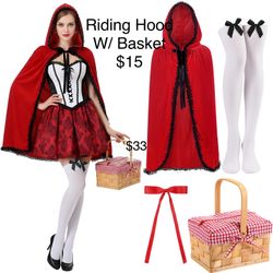 Red Riding Hood Costume Halloween Womens