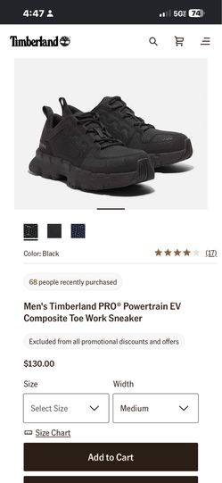 Men's Timberland PRO® Powertrain EV Composite Toe Work Sneaker