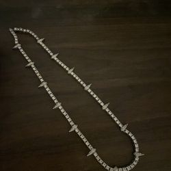 Iced Out Spiked Tennis Chain