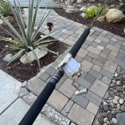 Seeker Black Steel Accurate Salt Water Fishing Combo. 
