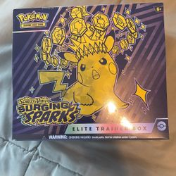 Pokemon TCG Surging Sparks Scarlet & Violet Factory Sealed Elite Trainer Box ETB