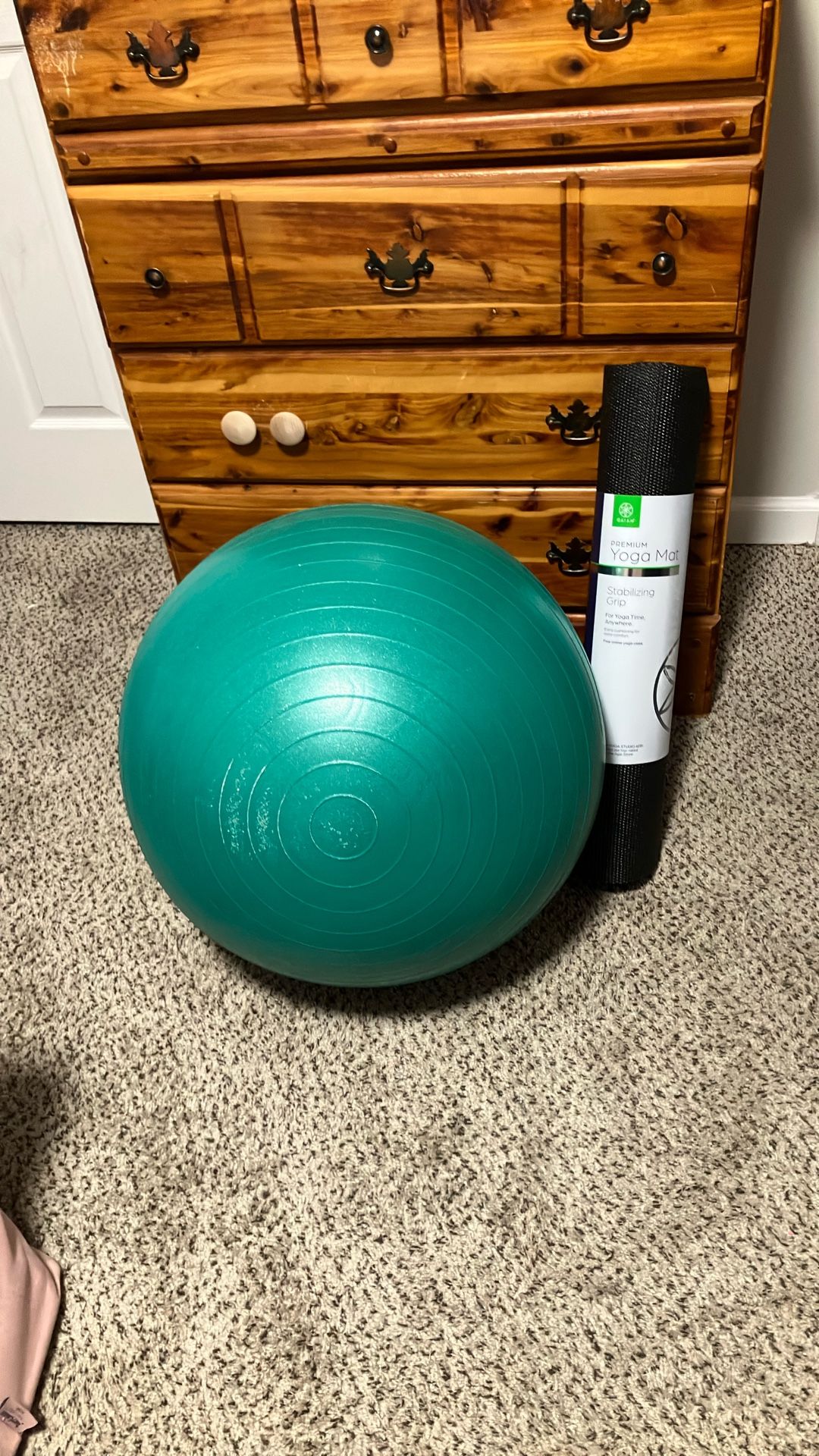 Yoga Ball And Mat