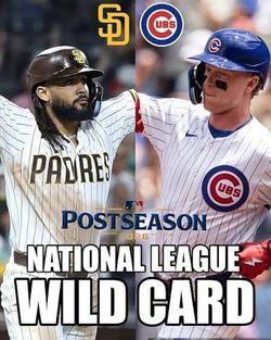 Padres Cubs Wildcard Tickets - Game 1 - Tuesday 7pm.