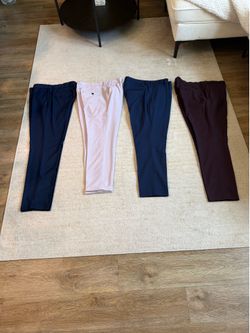 Suit pants and button up shirts