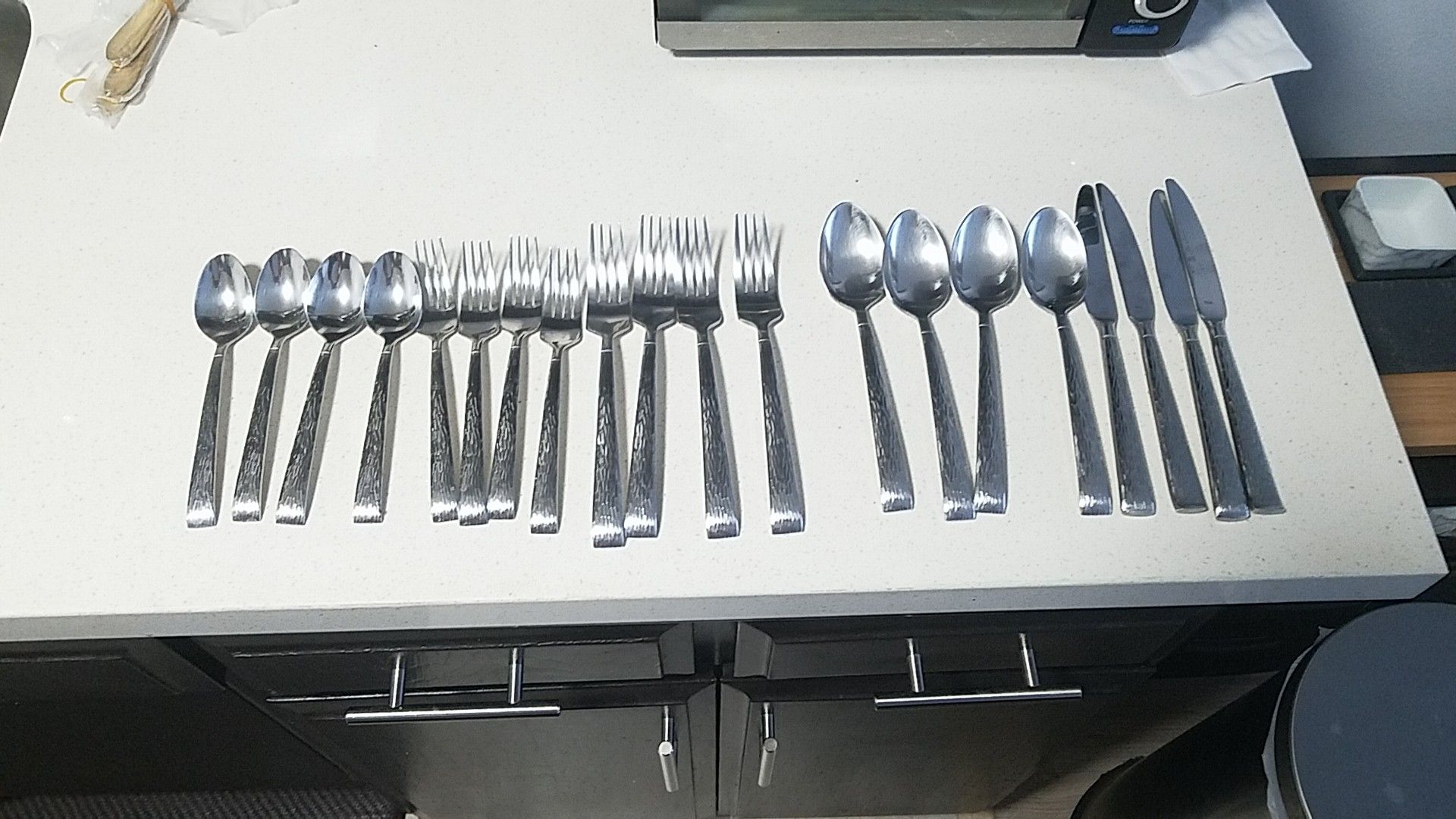 fork spoon knife set service for 4 high quality utensils