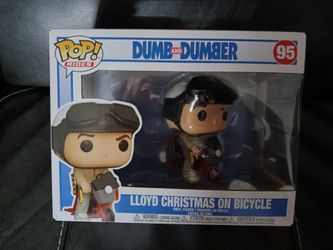 Dumb & Dumber Lloyd Christmas on Bicycle Funko Pop #95
